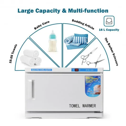 2-in-1 Hot Towel Warmer Cabinet UV Sterilizer