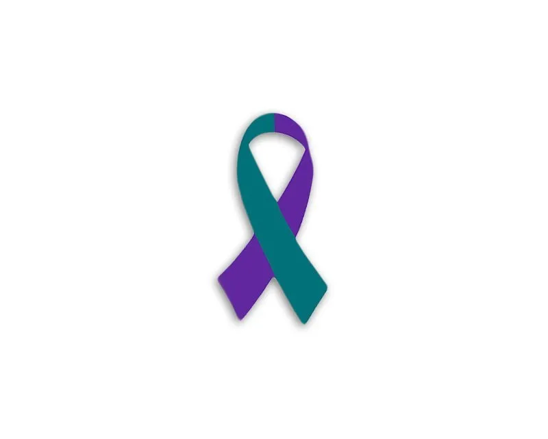 25 Small Suicide Ribbon Decals