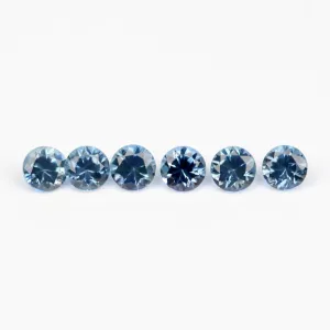 2.5mm Round Malawi Sapphires - 110825