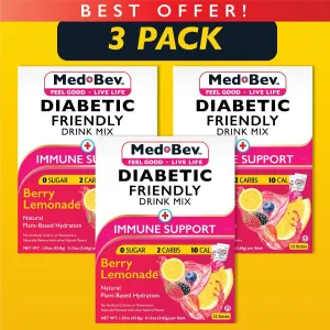 3-Pack Berry Lemonade – Sugar-Free, Low-Carb Drink Mix – Buy 2, Get 1 Free