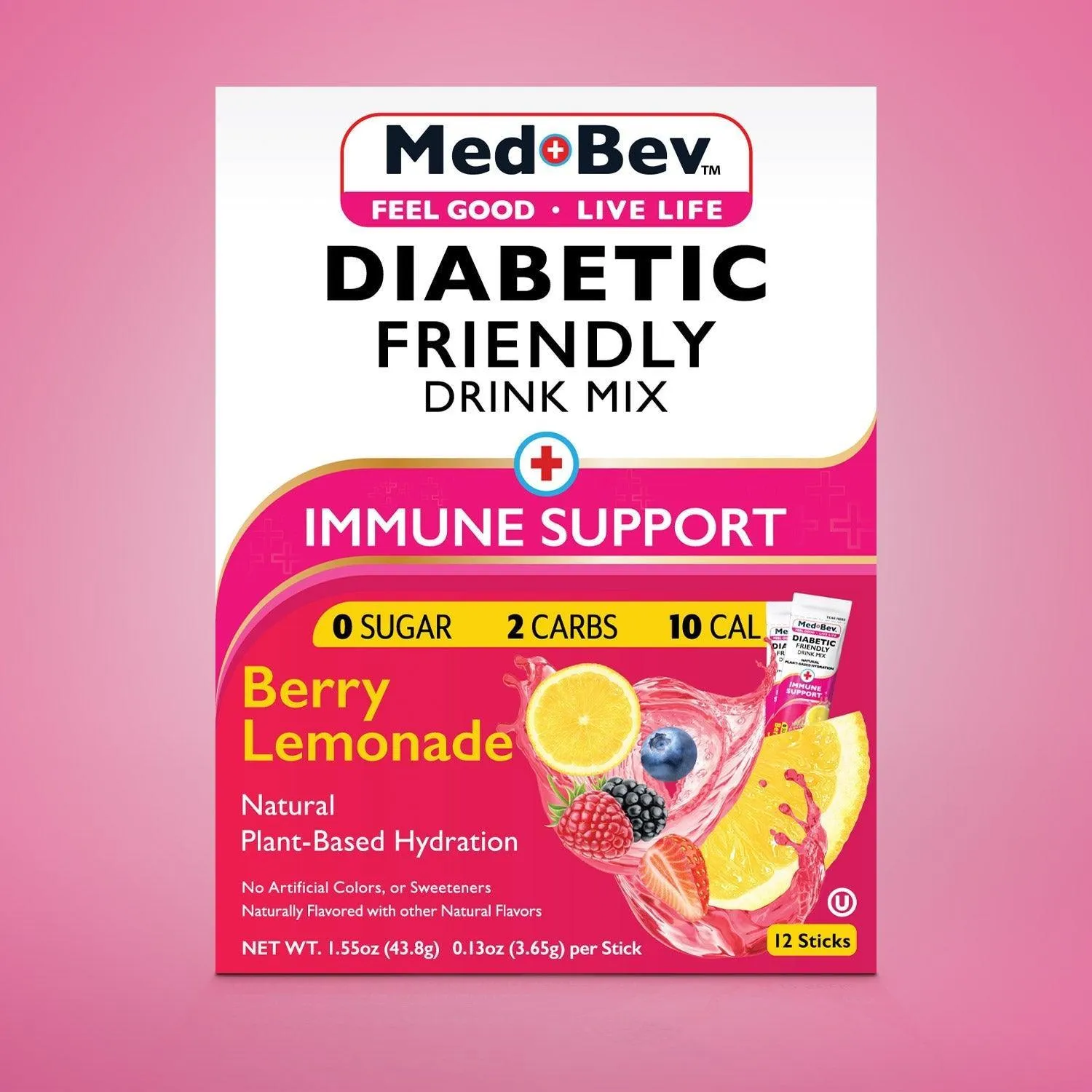 3-Pack Berry Lemonade – Sugar-Free, Low-Carb Drink Mix – Buy 2, Get 1 Free