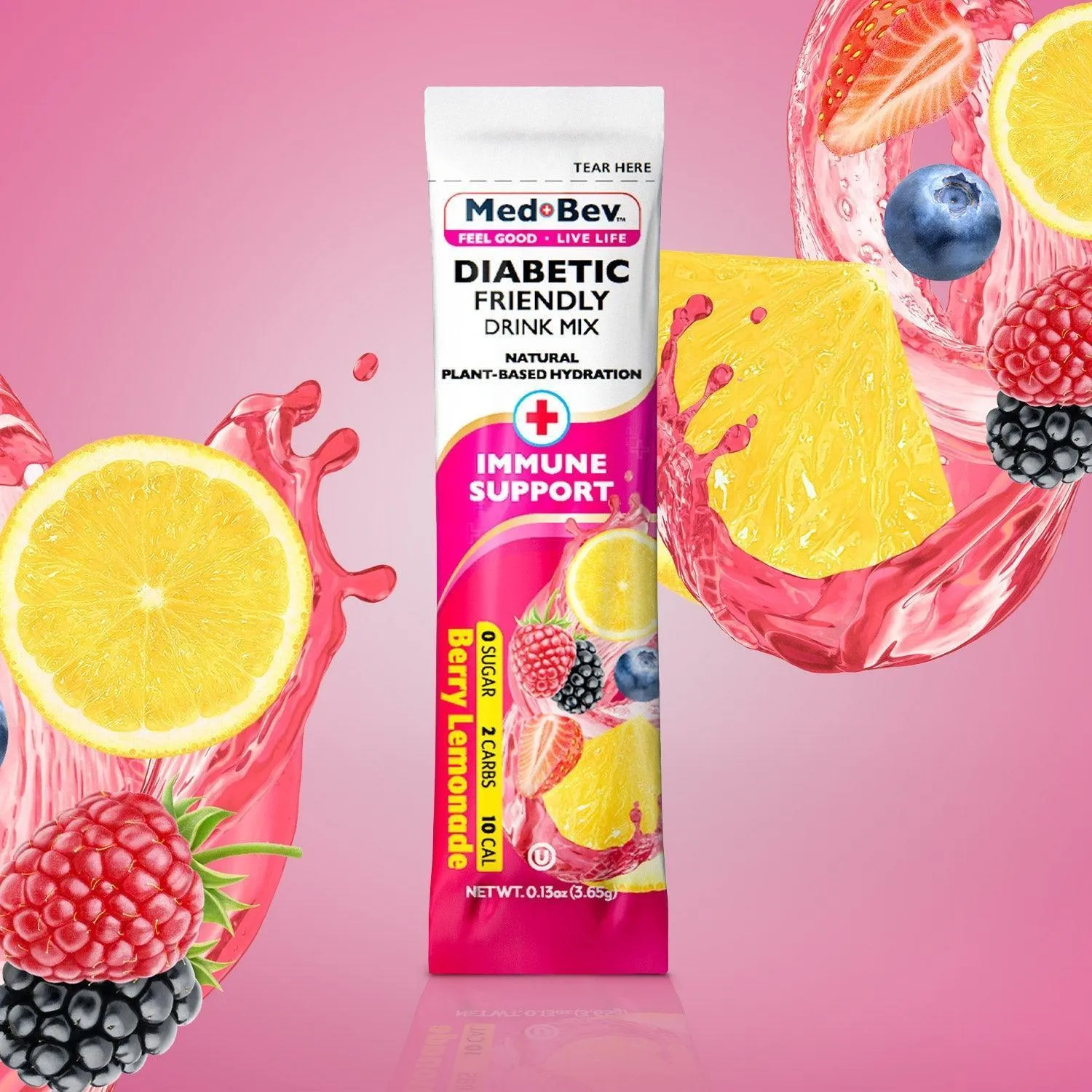 3-Pack Berry Lemonade – Sugar-Free, Low-Carb Drink Mix – Buy 2, Get 1 Free