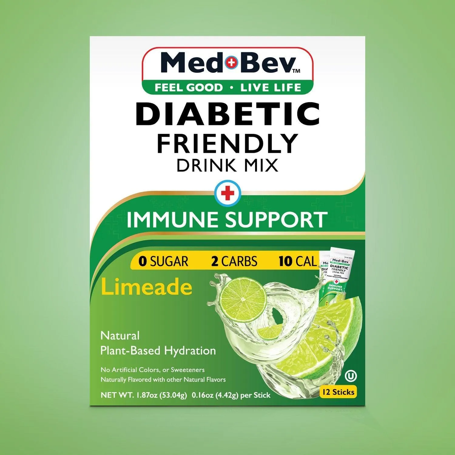 3-Pack Limeade – Sugar-Free, Low-Carb Drink Mix – Buy 2, Get 1 Free