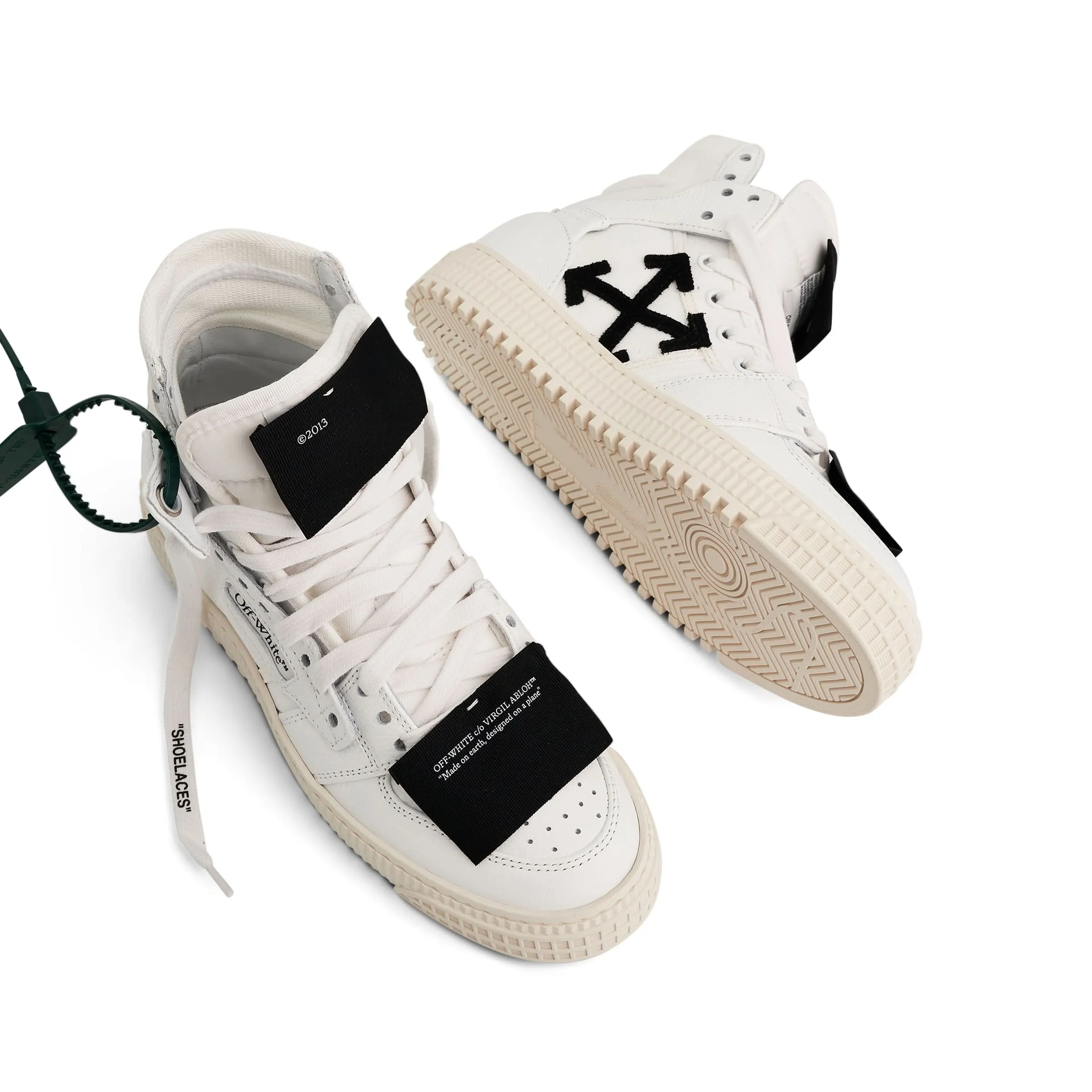 3.0 Court Calf Leather Sneakers In Colour White/Black