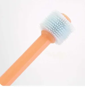 360-Degree Silicone Pet Toothbrush - All-Around Dental Care for Dogs and Cats