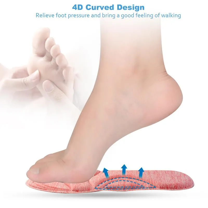 4D Sponge Orthopedic Shoes Insoles for Women