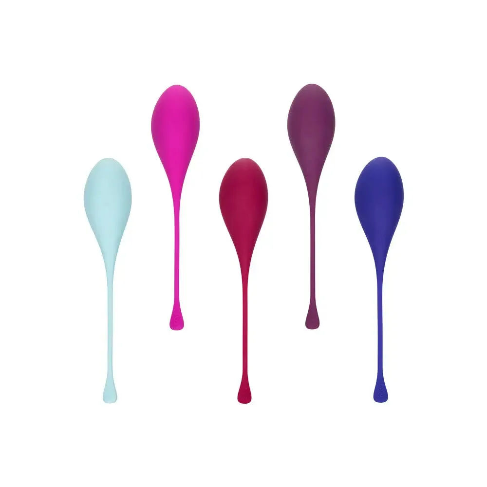 6.5-inch California Exotic Silicone Kegel Training 5 Piece Set