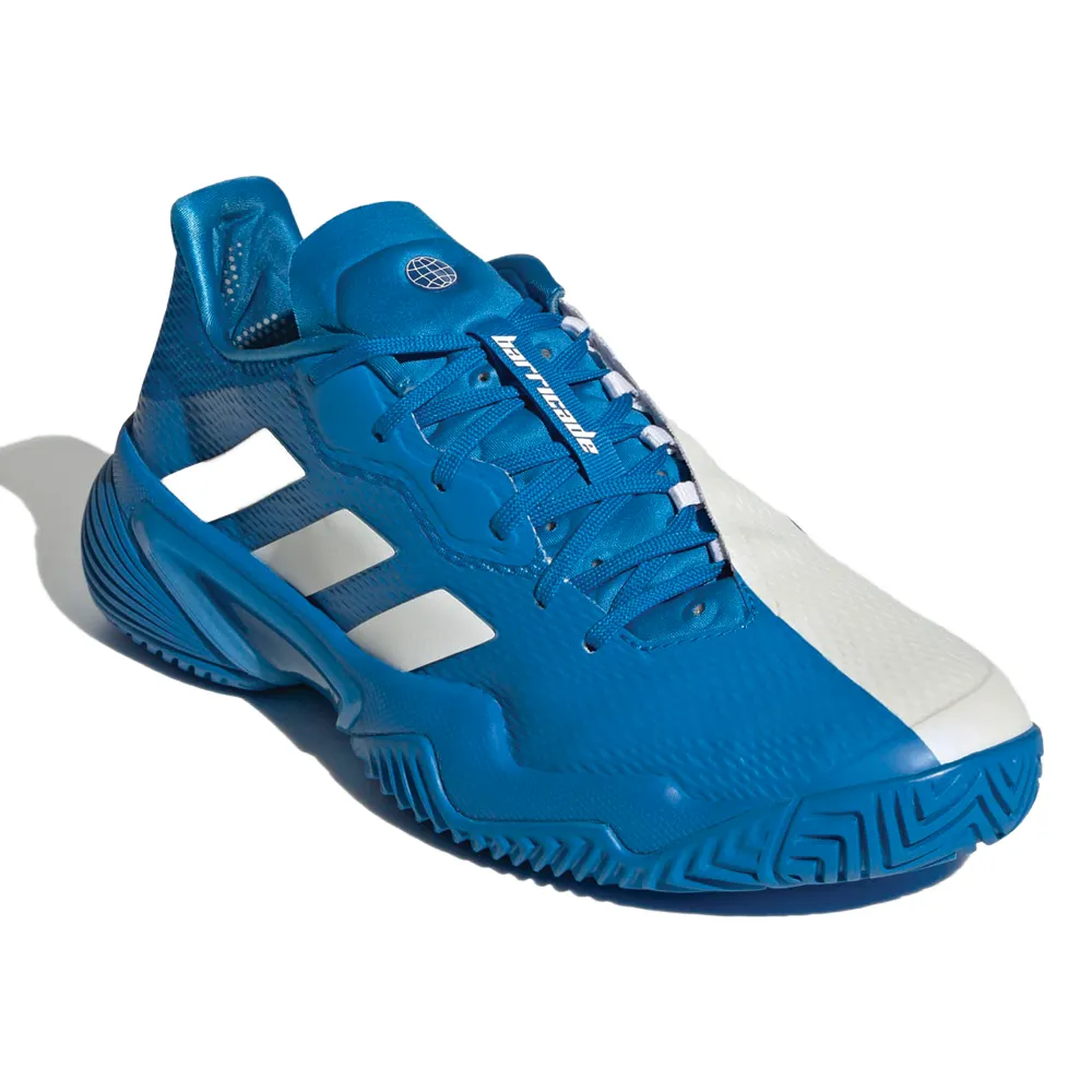 adidas Barricade Shoe Tennis Shoes (Mens) - Blue Rush/Cloud White