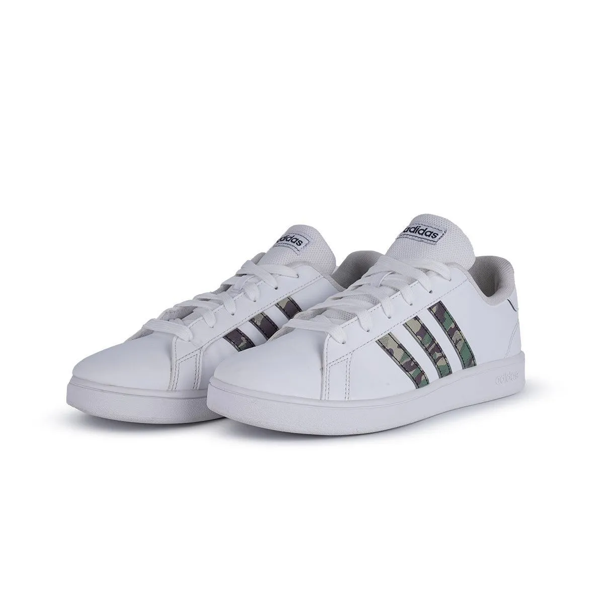 Adidas Grand Court Sport Shoes Leather White Colour For Women