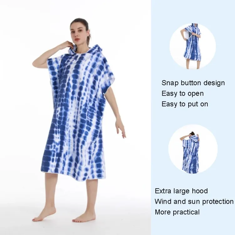 Adult Hooded Bath Towel Fine Fiber Beach Quick Dry Bathrobe, Size: 110x75cm(Underwater World)