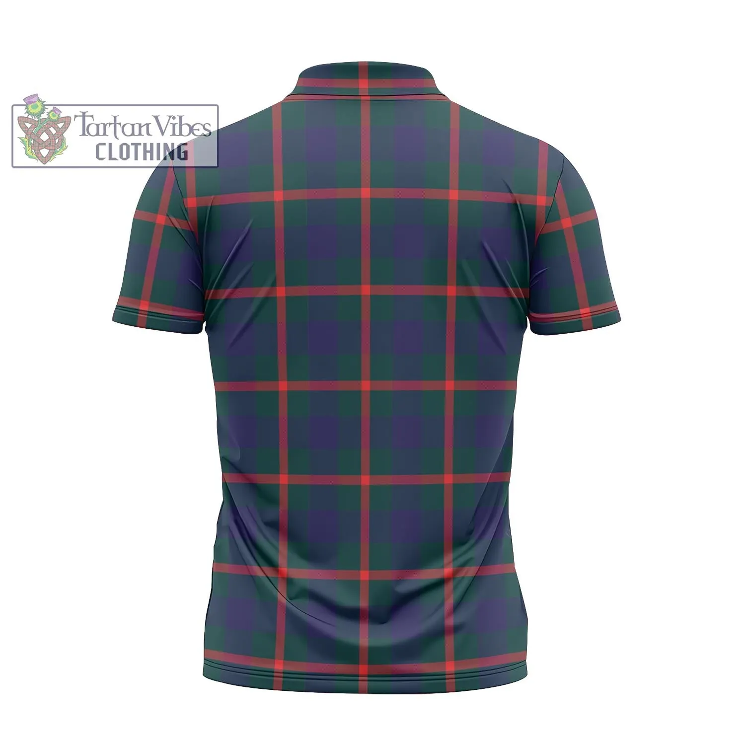 Agnew Tartan Zipper Polo Shirt