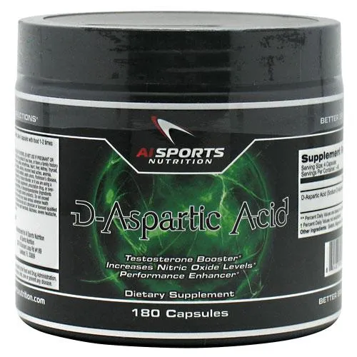 AI Sports Nutrition D-Aspartic Acid 180 Caps