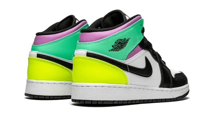 Air Jordan 1 Mid Pastel Black Toe (GS)