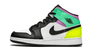 Air Jordan 1 Mid Pastel Black Toe (GS)