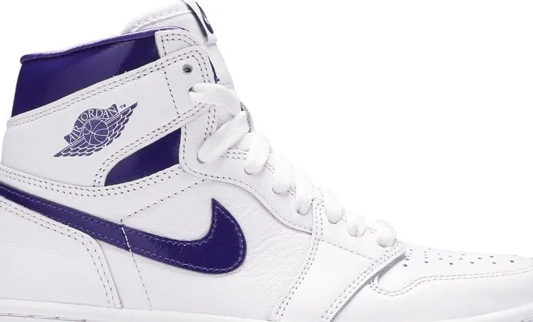 Air Jordan 1 Retro High OG PS Court Purple sneakers, white