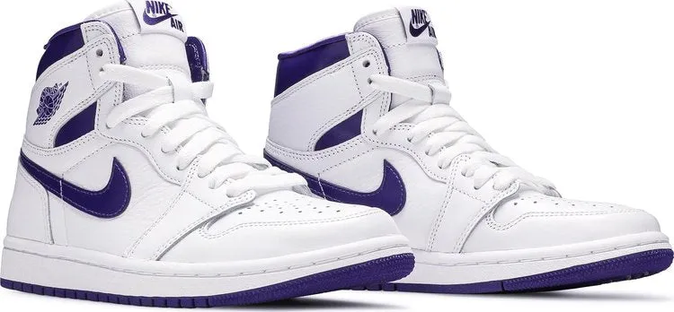 Air Jordan 1 Retro High OG PS Court Purple sneakers, white