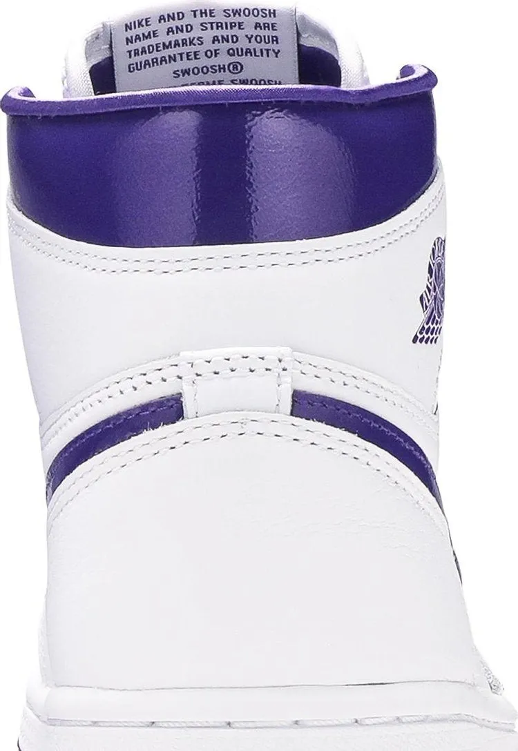 Air Jordan 1 Retro High OG PS Court Purple sneakers, white