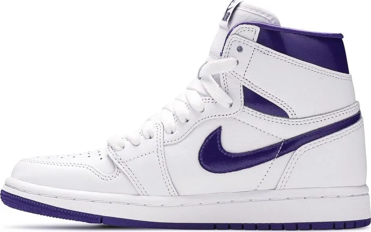 Air Jordan 1 Retro High OG PS Court Purple sneakers, white