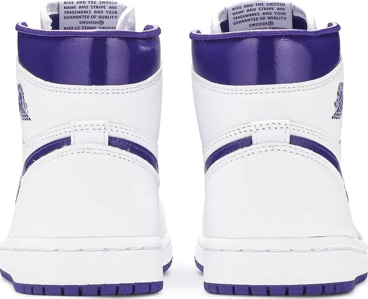 Air Jordan 1 Retro High OG PS Court Purple sneakers, white