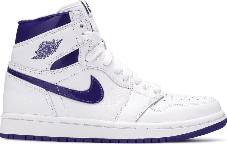 Air Jordan 1 Retro High OG PS Court Purple sneakers, white