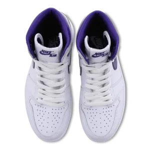 Air Jordan 1 Retro High OG White & Court Purple