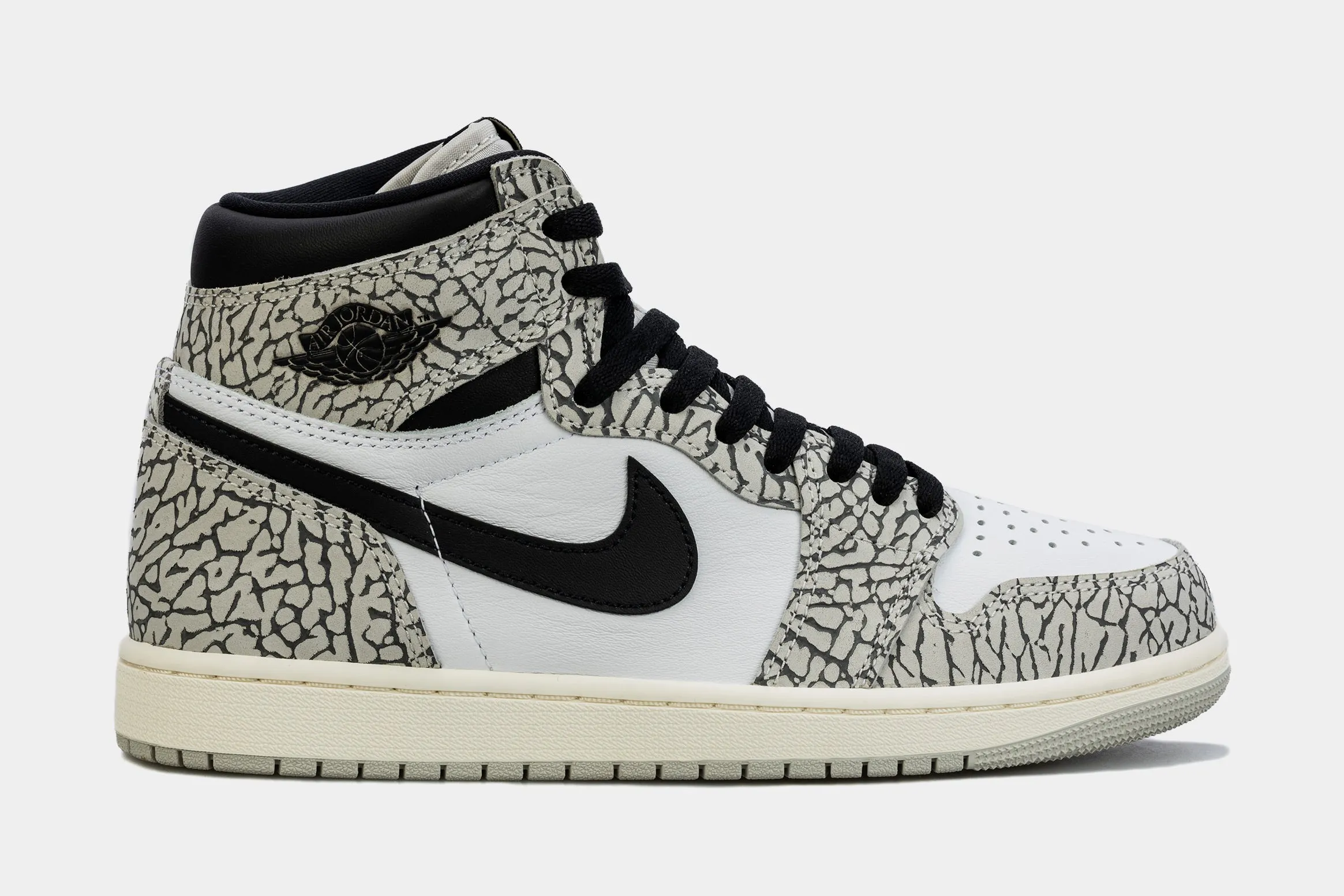 Air Jordan 1 Retro White Cement Mens Lifestyle Shoes (Grey/White) Free Shipping