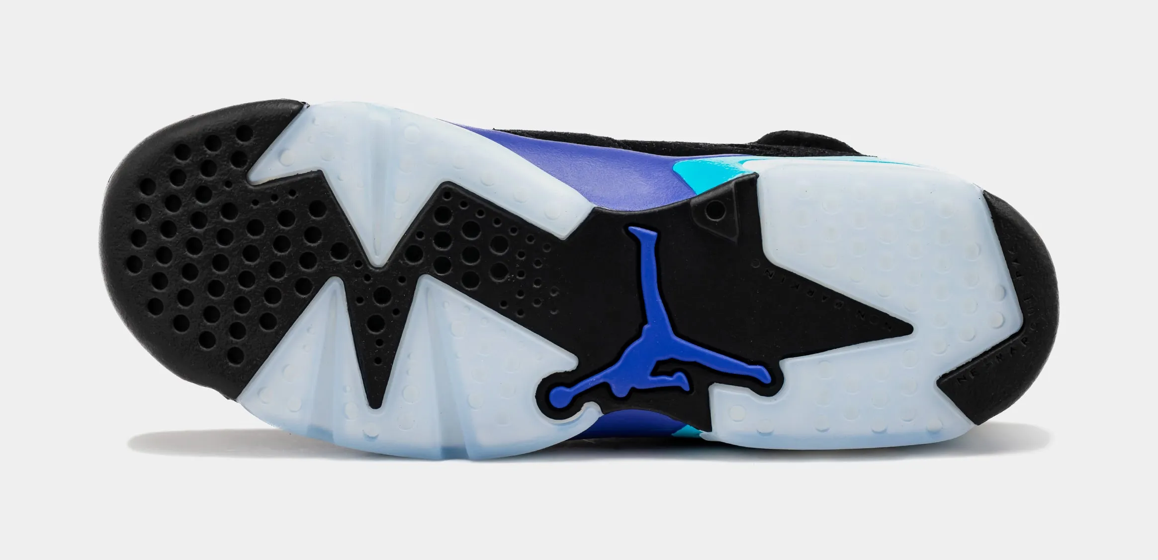 Air Jordan 6 Retro Aqua Grade School Lifestyle Shoes (Black/Aquatone/Bright Concord)