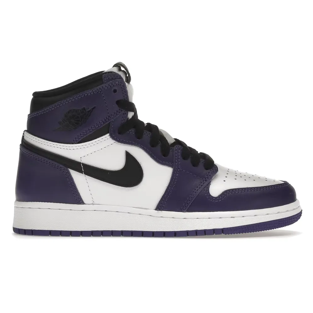 Air Jordan Retro 1 High "Court Purple" White (GS)