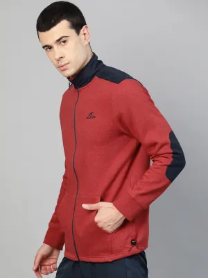 ALCIS Men Solid Maroon Jacket