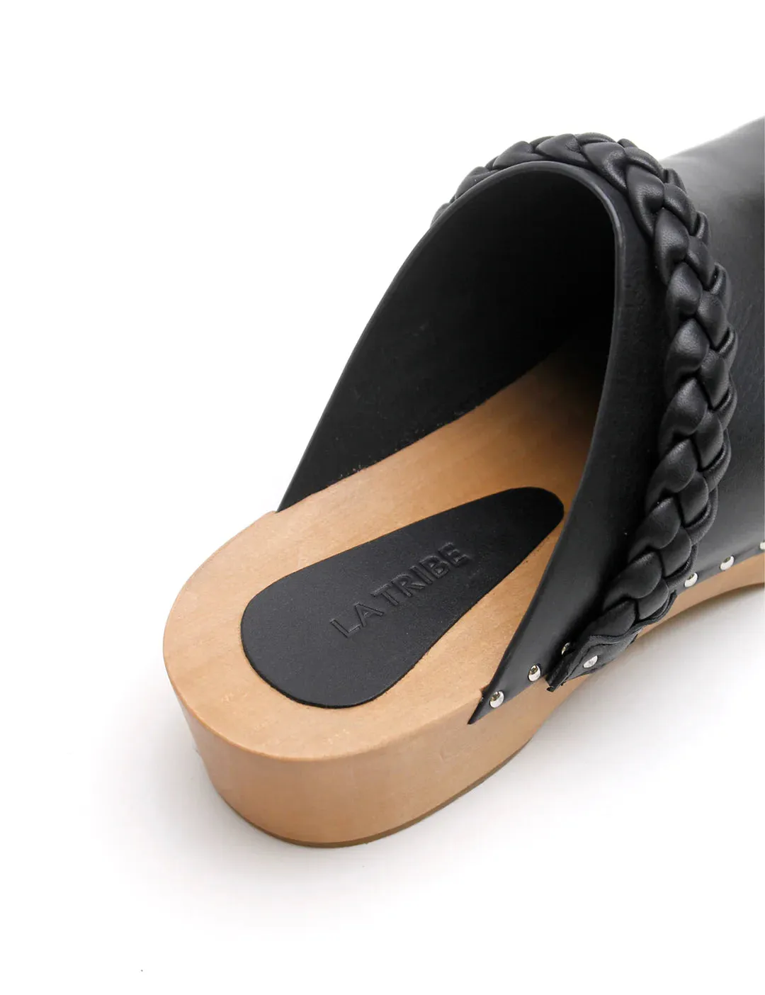 Anika Wooden Clog | Black | LAST SIZE