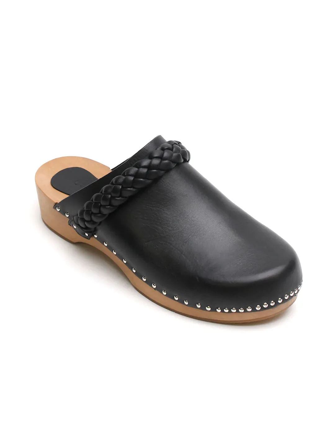 Anika Wooden Clog | Black | LAST SIZE