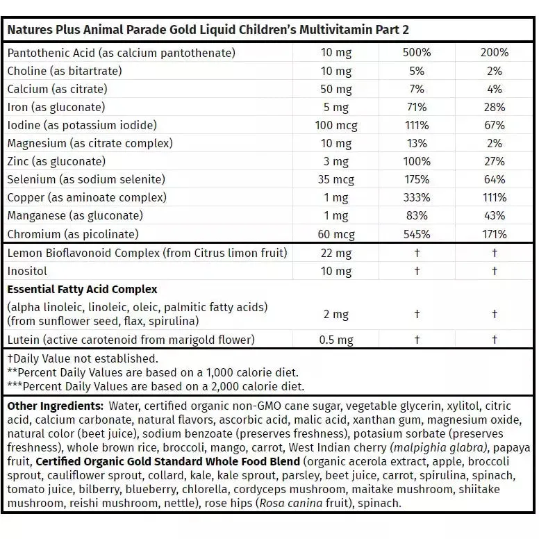 Animal Parade® GOLD Liquid - Children's Multi - Tropical Berry