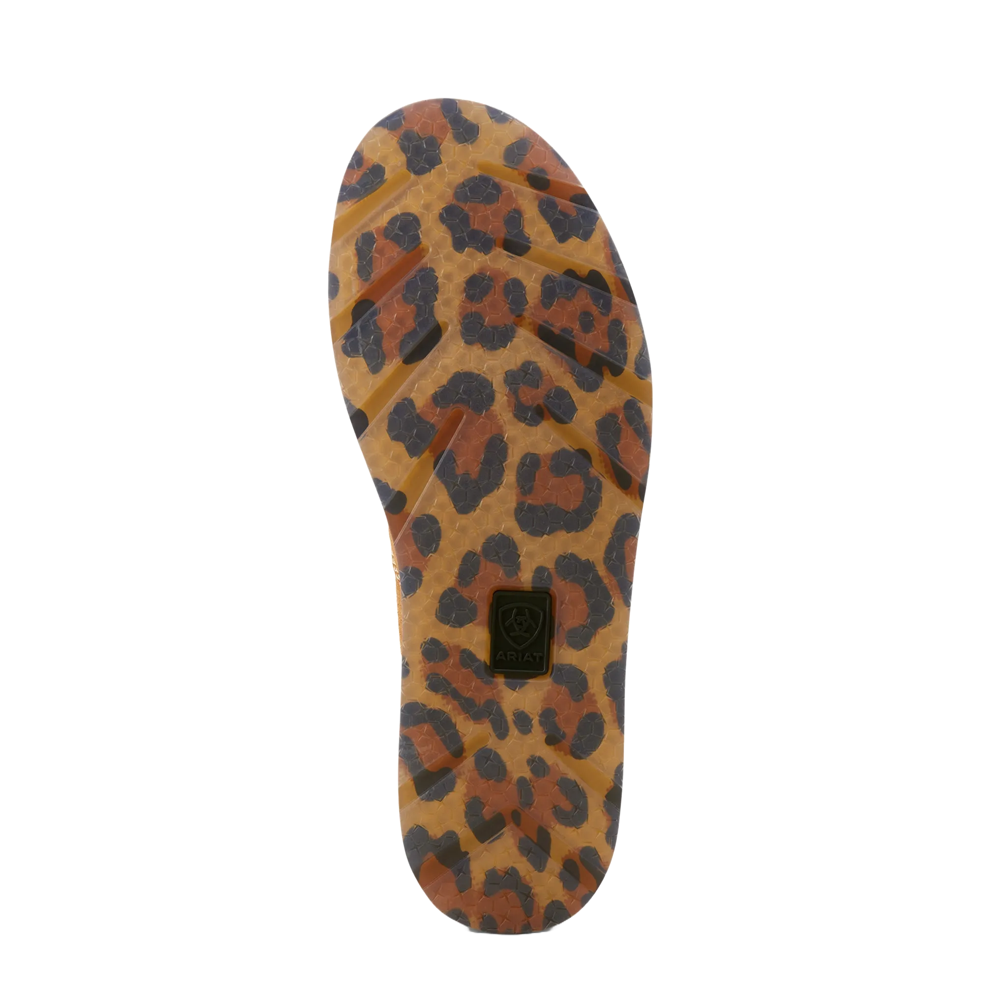 Ariat Ladies Dark Tan Suede & Cream Cheetah Hair On Cruiser 10050956