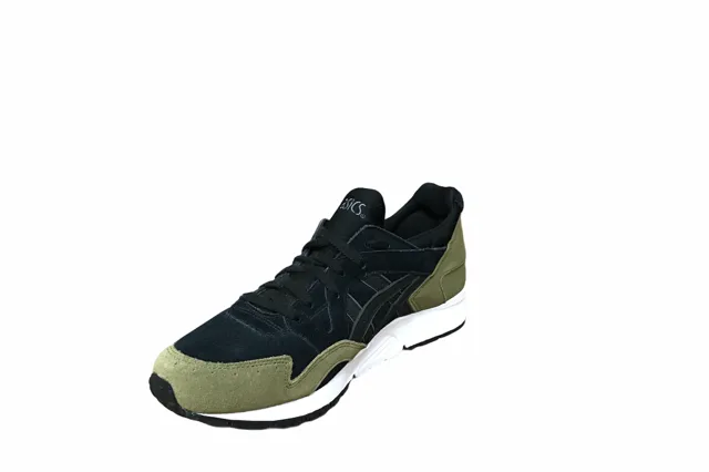 Asics scarpa sneakers da uomo Gel Lyte V HL7B3 9090 nero-verde