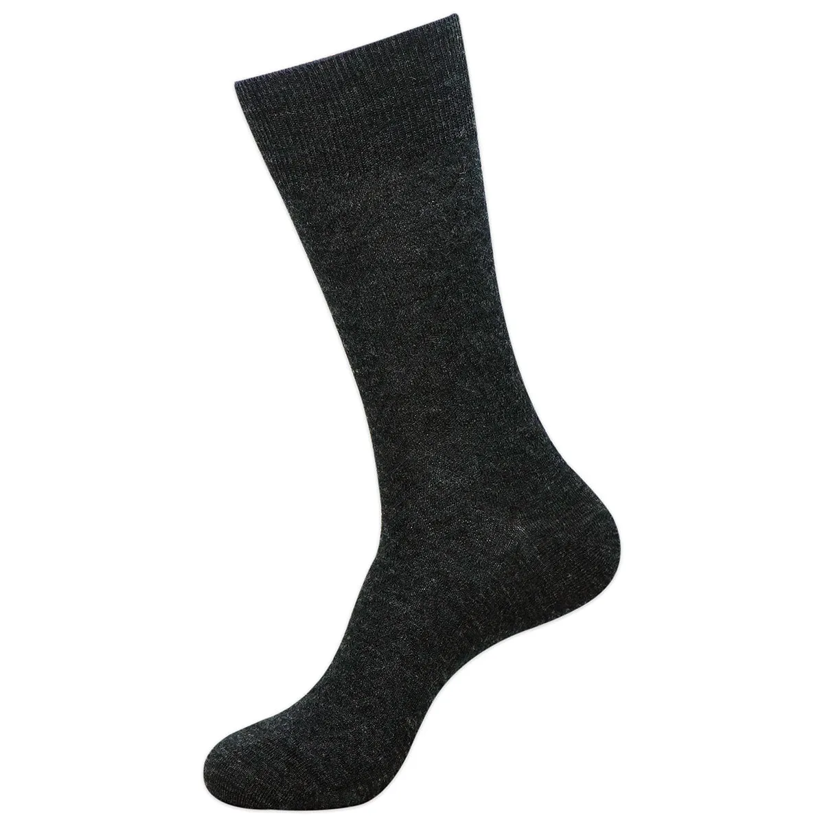 Balenzia Men's Woollen Crew/Calf length Socks(Free Size) Black,Dark Grey,Navy, Brown-(Pack of 3 Pairs/1U)