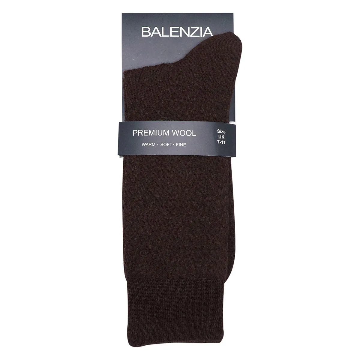 Balenzia Men's Woollen Crew/Calf length Socks(Free Size) Black,Dark Grey,Navy, Brown-(Pack of 3 Pairs/1U)