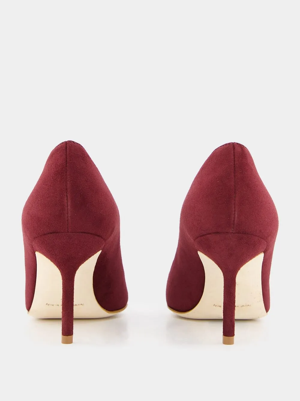 BB 70 Red Suede Pointed Toe Pumps