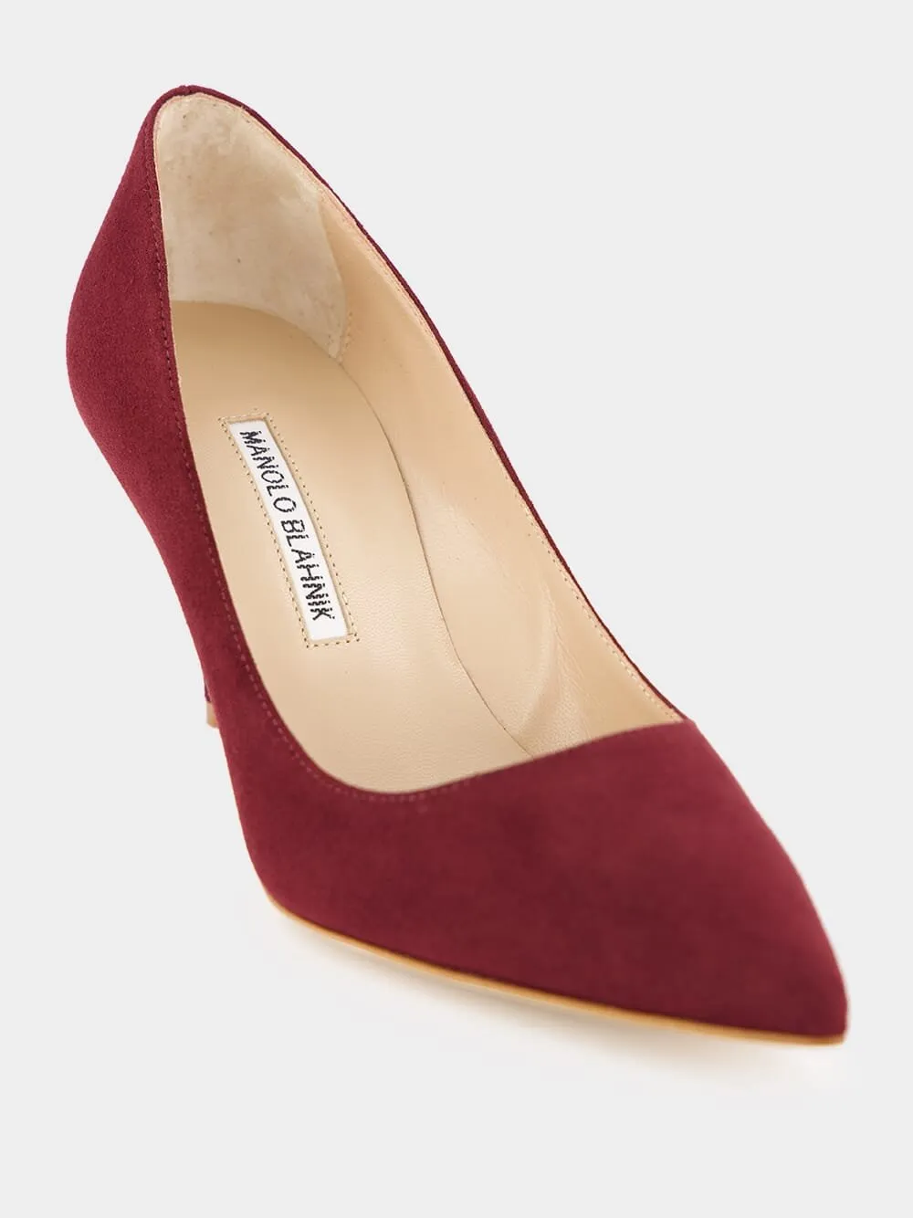 BB 70 Red Suede Pointed Toe Pumps