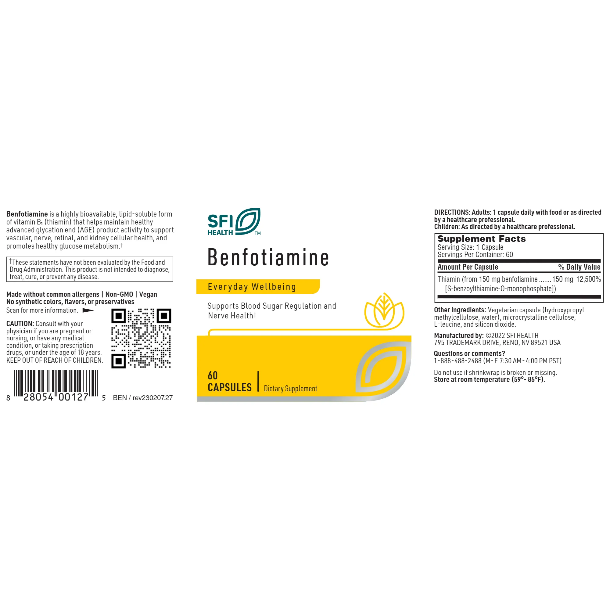 Benfotiamine 150 mg