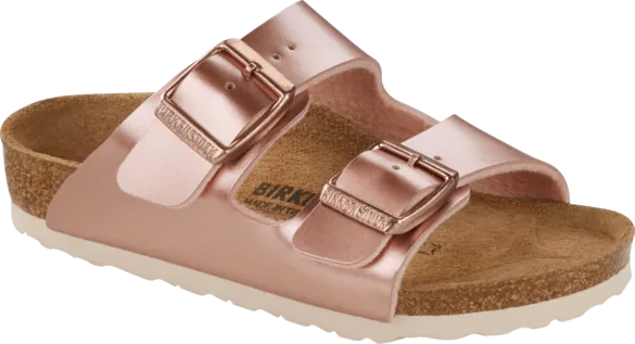 Birkenstock Arizona Kids Metallic Copper NARROW