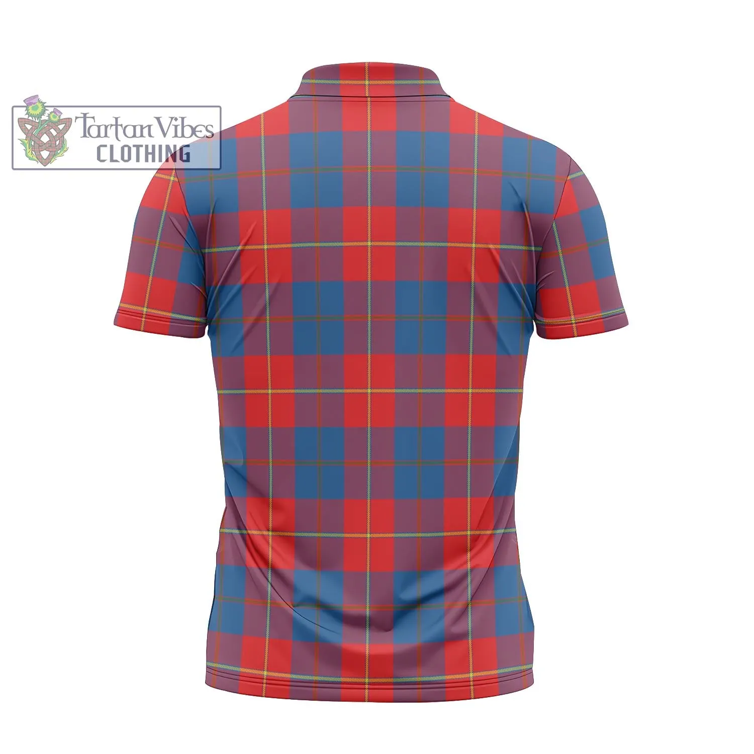 Blane Tartan Zipper Polo Shirt