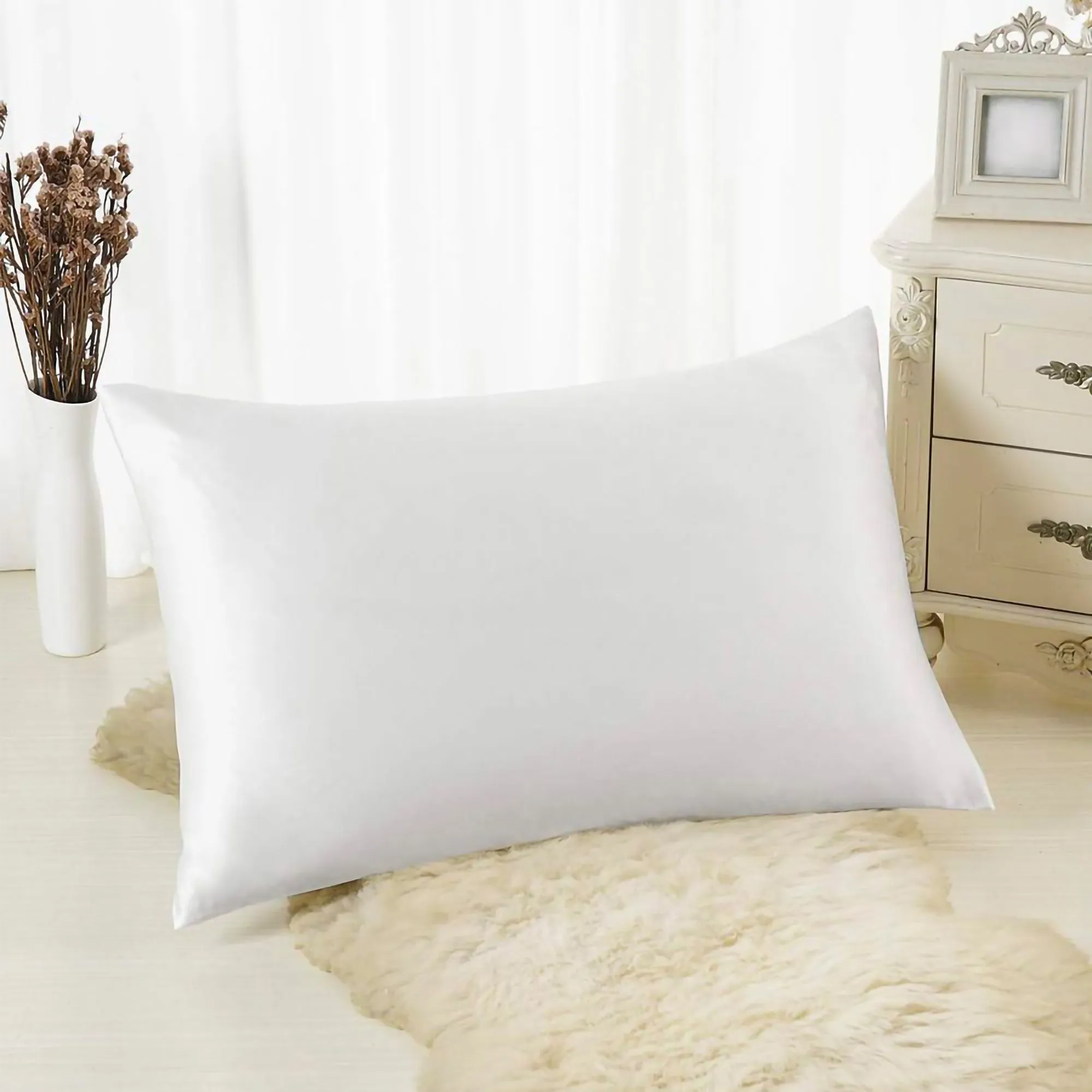 Blissy Silk Pillowcase White Standard