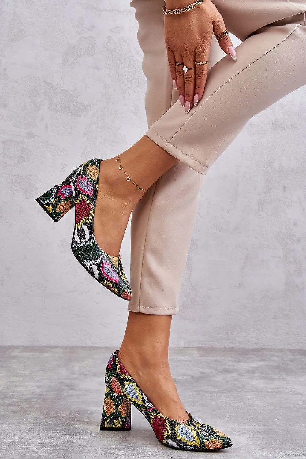 Block Heel Pumps | Spago Fashion