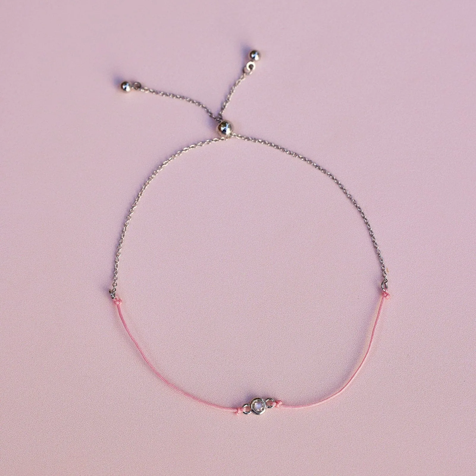 Boarding for Breast Cancer Slider Bracelet