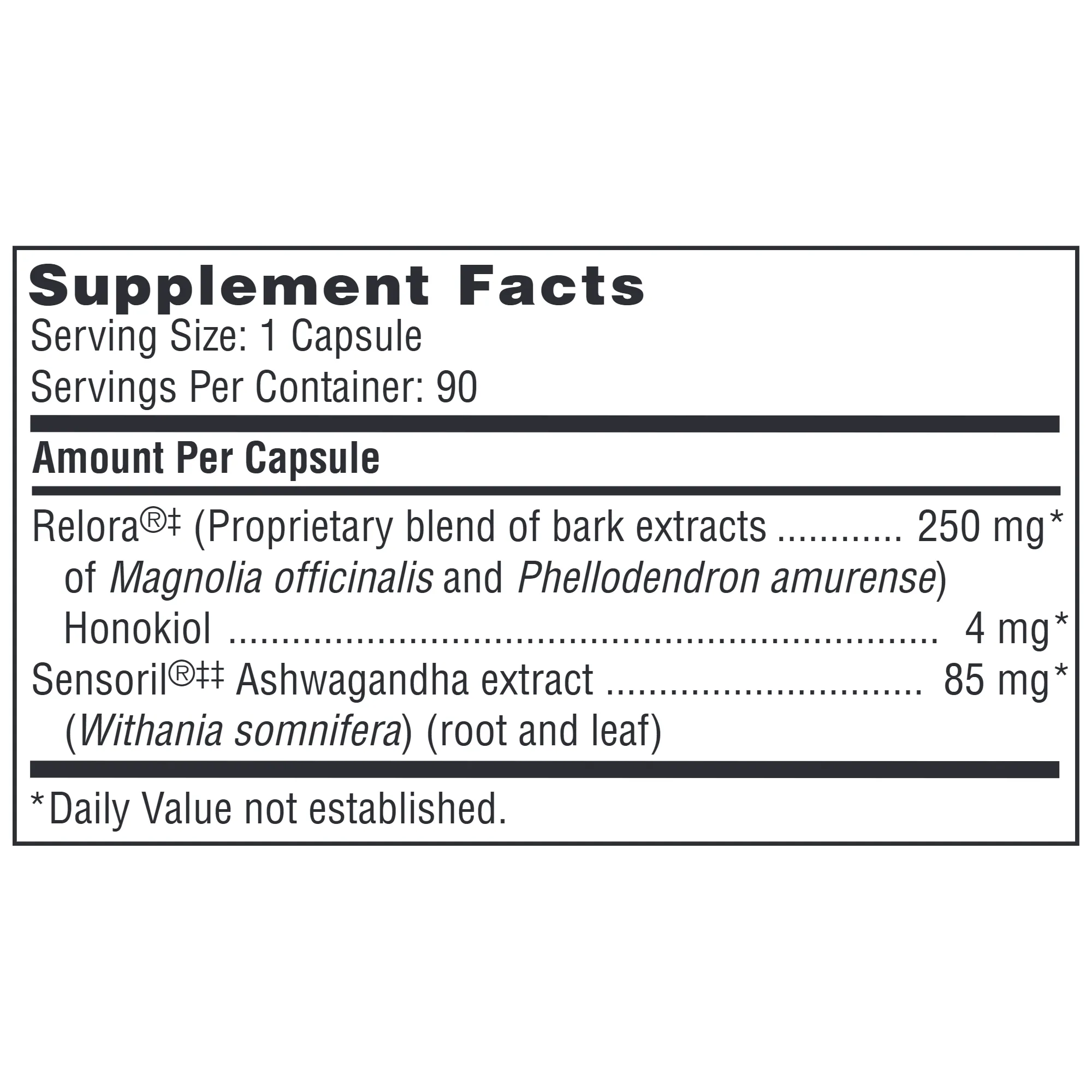 Calm Support (Previously Named Cortisol Management)