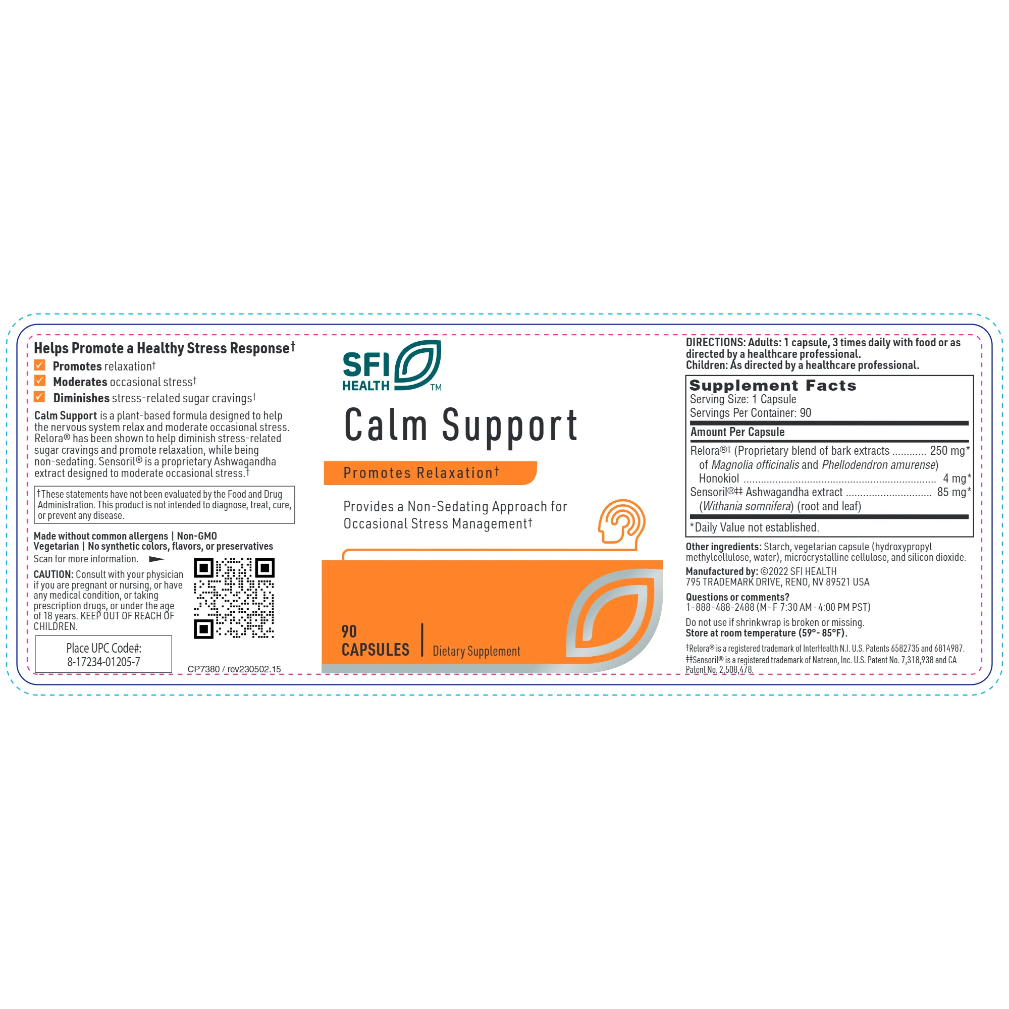 Calm Support (Previously Named Cortisol Management)