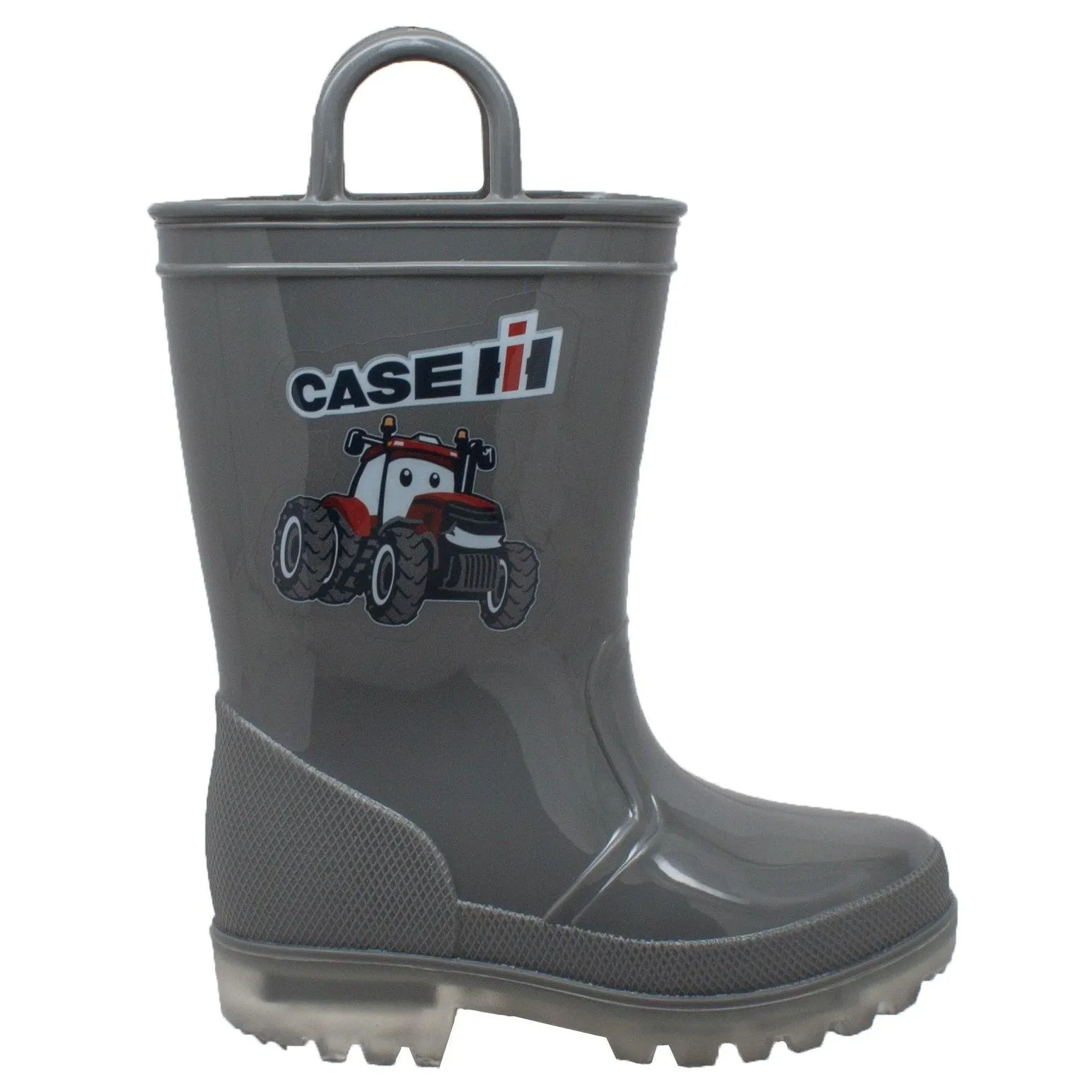 Case IH Children's PVC Boot with Light-Up Outsole Grey