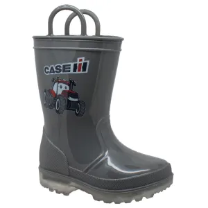 Case IH Children's PVC Boot with Light-Up Outsole Grey