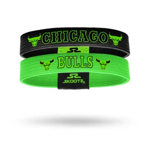 Chicago Bulls Neon Green 2 Pack NBA Wristbands