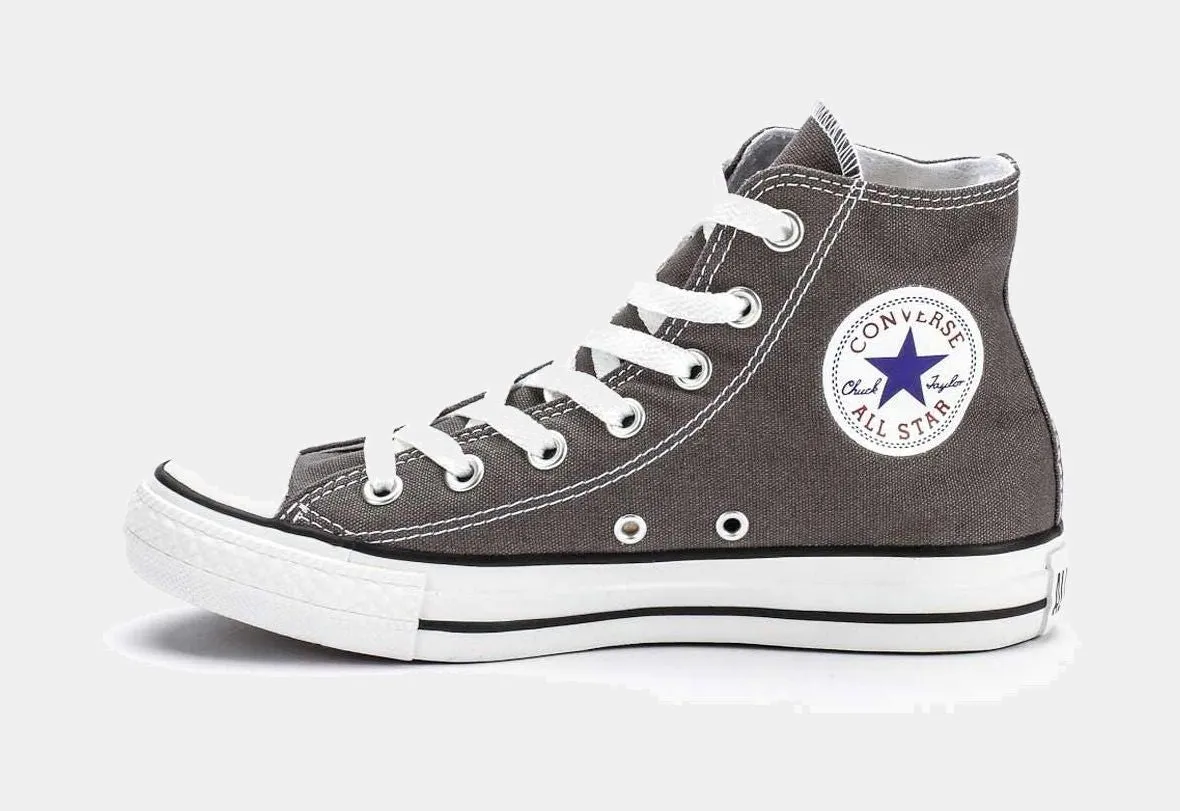 Chuck Taylor All Star Classic Colors High Solid Canvas Adult Lifestyle Shoe (Charcoal/White)